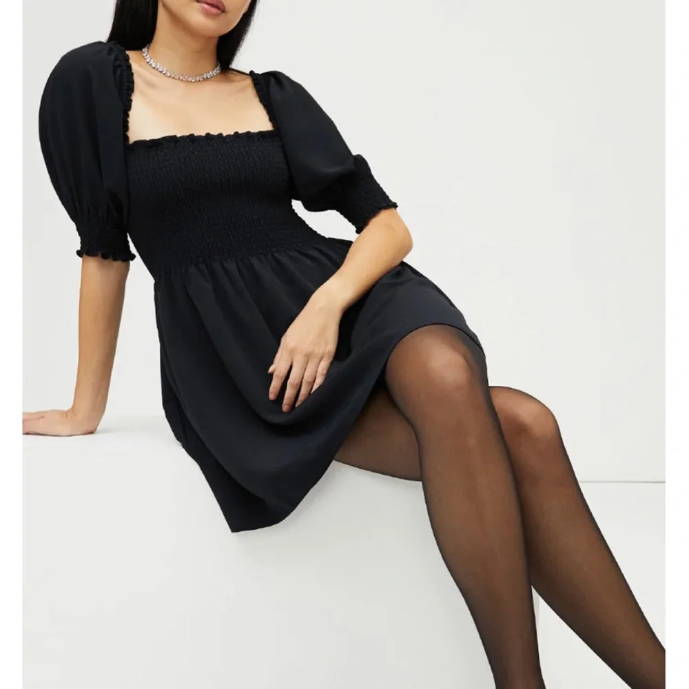Hill House Athena Nap Dress in Black Crepe - Picture 4 of 12
